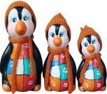 Trio pinguins PMG com toquinha